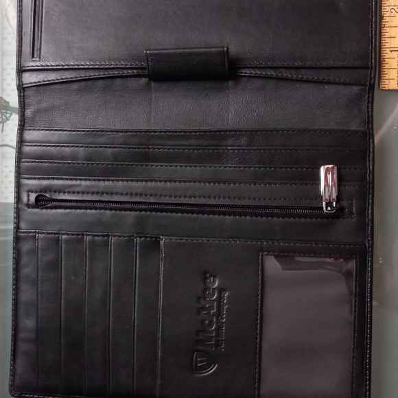Black Leather Portfolio - Picture 2 of 3